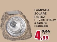 Happy Casa Lampada solare pietra offerta