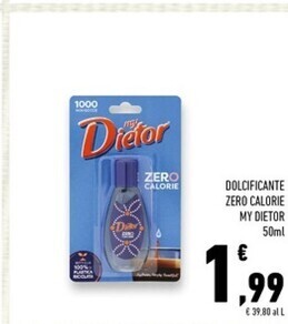 Conad Superstore Dietor dolcificante zero calorie offerta