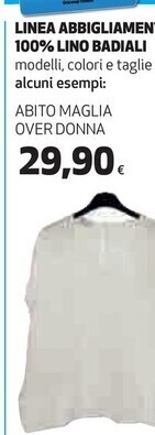 Coop Badiali abito maglia over donna offerta