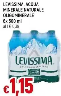 Famila Superstore Levissima acqua minerale naturale oligominerale offerta