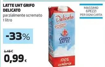 Grifo latte uht parzialmente scremato
