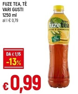 Famila Superstore Fuze tea tè vari gusti 1250 ml offerta