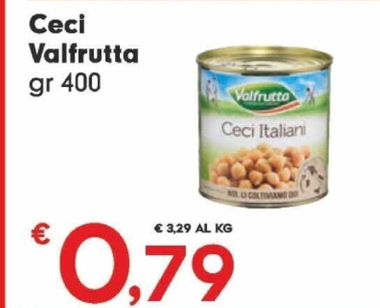 Despar Valfrutta ceci offerta