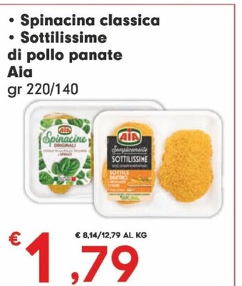 Despar Aia spinacina classica/sottilissime di pollo panate offerta