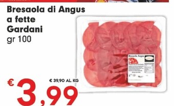 Despar Gardani bresaola di angus a fette offerta