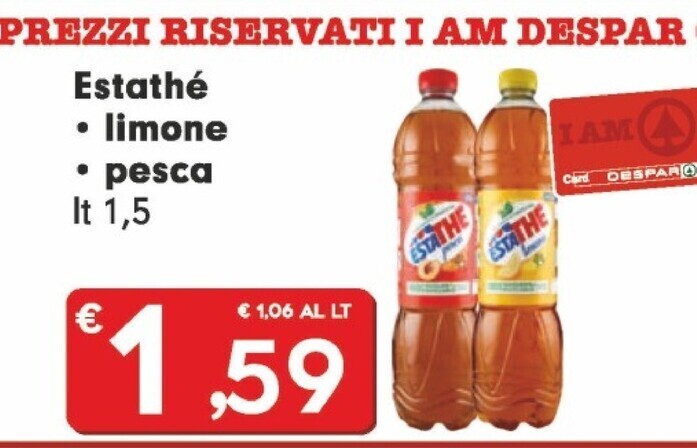 Despar Estathé limone/pesca offerta