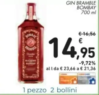 Spazio Conad Bombay Gin Bramble 700ml offerta