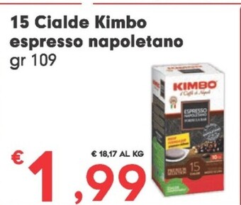 Despar Kimbo 15 cialde espresso napoletano offerta