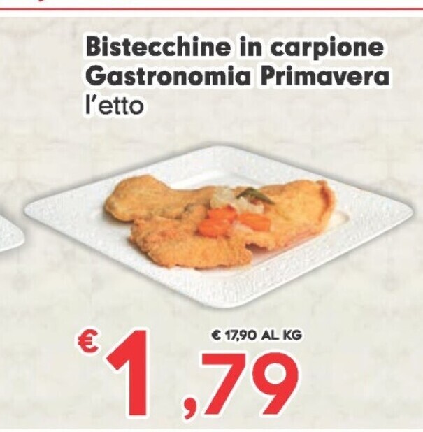Despar Bistecchine in carpione gastronomia primavera offerta