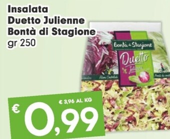 Despar Bontà di stagione insalata duetto julienne offerta