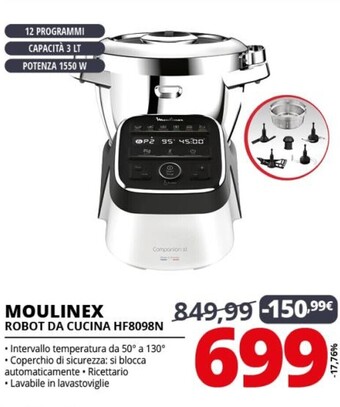 Comet Moulinex robot da cucina hf8098n offerta