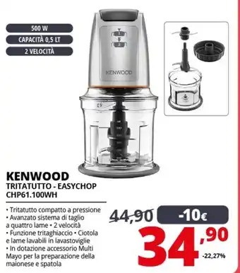 Comet Kenwood tritatutto - easychop chp61.100wh offerta