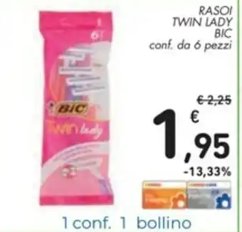 Spazio Conad Bic Twin Lady Rasoi 6 pezzi offerta