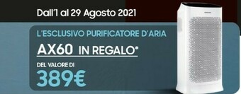 Expert Samsung Purificatore D'Aria AX60 offerta