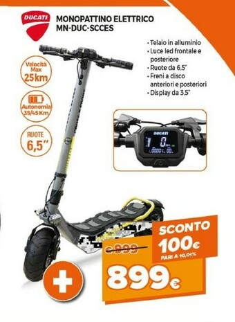 Expert Ducati Monopattino Elettrico MN-DUC-SCCES offerta
