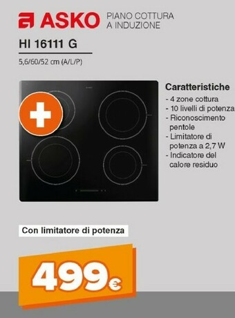Expert Asko Piano Cottura A Induzione HI 1611 G offerta