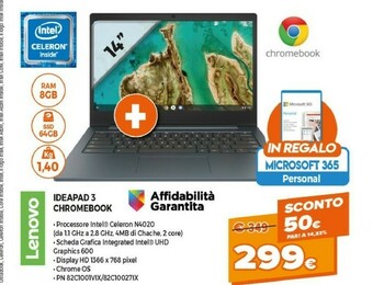 Expert Lenovo Ideapad 3 Chromebook offerta