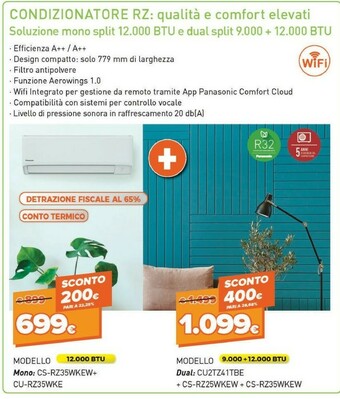 Expert Panasonic CS-RZ35WKEW + CU-RZ35WKE offerta