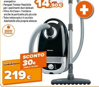 Expert Miele Aspirapolvere Complete C2 Parquetnew offerta
