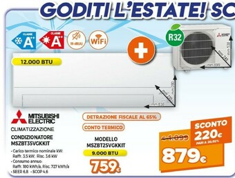 Expert Mitsubishi Electric Condizionatore MSZBT35VGKKIT offerta