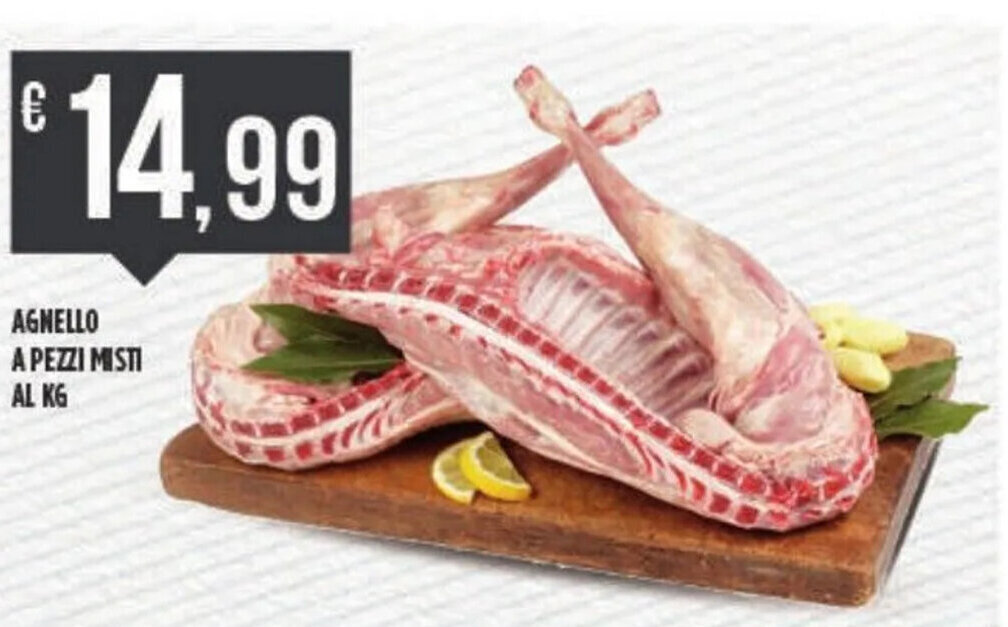 Euroesse AGNELLO A PEZZI MISTI AL KG offerta