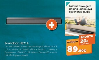 Expert Hisense Soundbar HS214 offerta