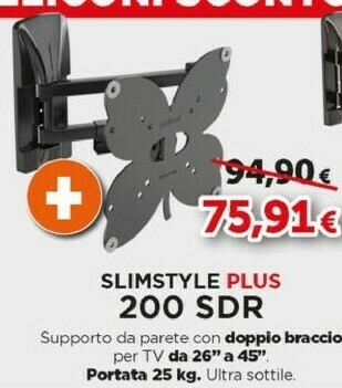 Expert Meliconi SlimStyle Plus 200 SDR 101,6 Cm (40") Nero offerta