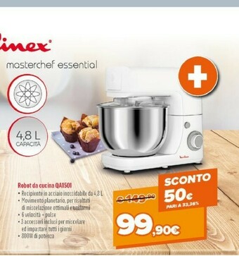 Expert Moulinex MASTERCHEF ESSENTIAL QA150 offerta