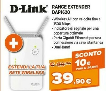 Expert D-Link Range Extender DAP1620 offerta