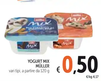 Spazio Conad Müller Yogurt Mix 120g offerta