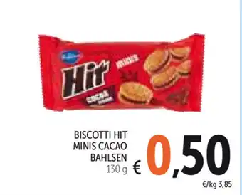 Spazio Conad Bahlsen Minis Cacao Biscotti Hit 130g offerta