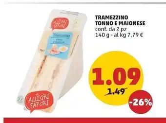 Gli allegri sapori tramezzino tonno e maionese