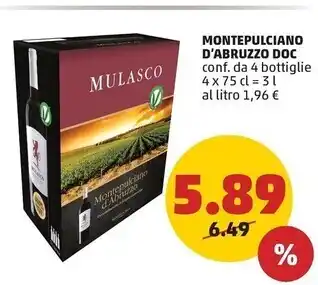 PENNY Mulasco - montepulciano d'abruzzo doc offerta