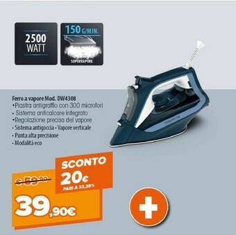 Expert Rowenta Ferro A Vapore DW4308 offerta