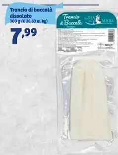 Trancio di baccalà dissalato