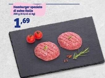In'S Mercato Hamburger speziato di suino italia offerta