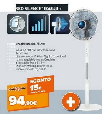 Expert Rowenta TURBO SILENCE EXTREME + STAND VU5740 offerta