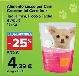 Carrefour Market Carrefour alimento secco per cani croccantini offerta