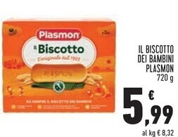 Conad Plasmon il biscotto dei bambini offerta