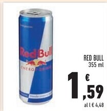 Conad Red bull energy drink offerta