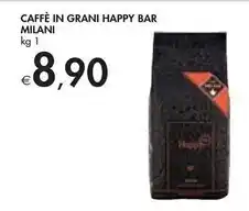 Bennet Milani caffè in grani happy bar offerta