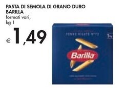 Bennet Barilla pasta di semola di grano duro offerta