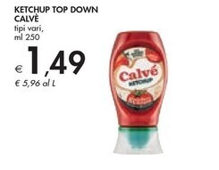 Bennet Calvè ketchup top down offerta