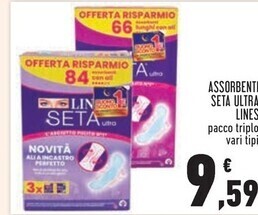 Conad Lines assorbenti seta ultra offerta