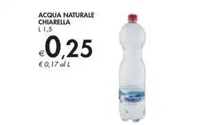 Bennet Chiarella acqua naturale offerta