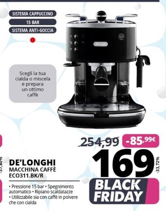 De longhi macchina caffè eco311.bk/r