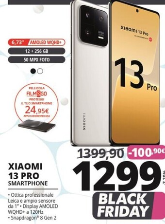 Comet Xiaomi 13 pro 17,1 cm (6.73) doppia sim android 13 5g usb tipo-c 12 gb 256 gb 4820 mah nero offerta