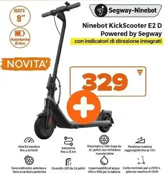 Expert Ninebot by segway ninebot kickscooter e2 d powered by segway offerta