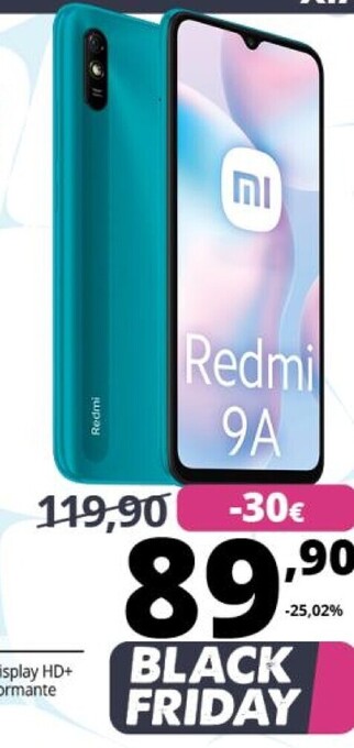 Xiaomi redmi 9a 16,6 cm (6.53) doppia sim 4g micro-usb 2 gb 32 gb 5000 mah verde