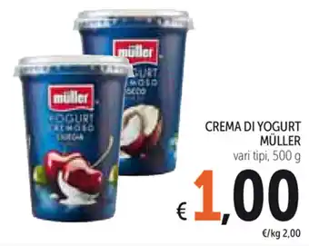 Spazio Conad Müller Crema di Yogurt 500g offerta